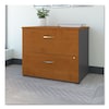 Bush 35-3/4" W 2 Drawer Commercial File Cabinet, Natural Cherry, A4/Legal/Letter WC72454CSU